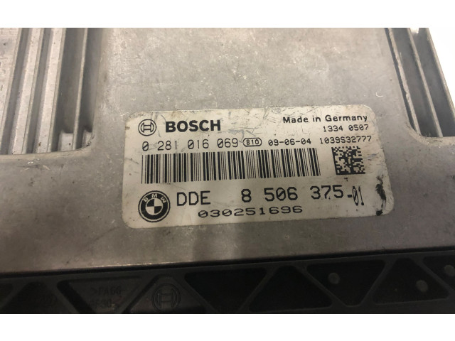 Řídící jednotka 8506375, 0281016069   BMW 1 E81 E87 2008