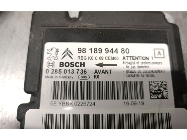Блок подушек безопасности 9818994480, 9818994480   Citroen Jumpy
