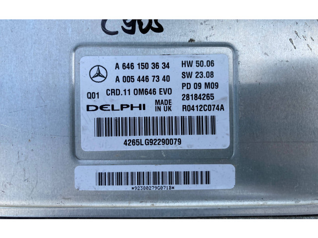 Řídící jednotka A0054467340, A6461503634   Mercedes-Benz C AMG W204 2009