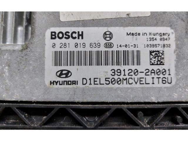 Řídící jednotka 0281019639, 39120-2A001   Hyundai ix35 2014