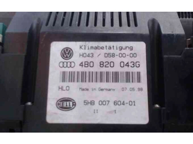Блок управления климат-контролем 4B0820043AFB98, 4B0820043AFB98   Audi A6 S6 C4 4A