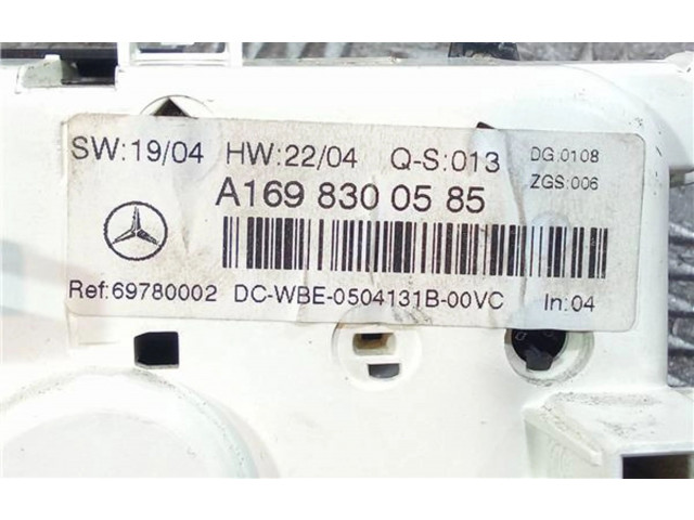 Блок управления климат-контролем A1698300585, A1698300585   Mercedes-Benz B W246 W242