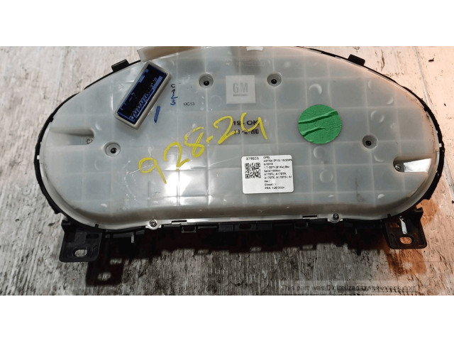Přístrojová deska  Opel Astra J 2009 13355672  