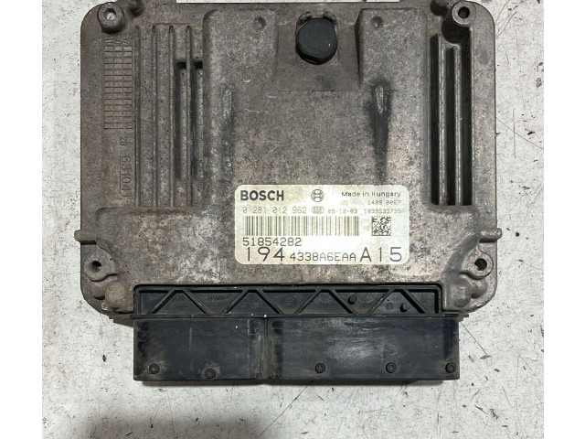 Řídící jednotka 0281012962, 0281012962   Fiat Croma 2009