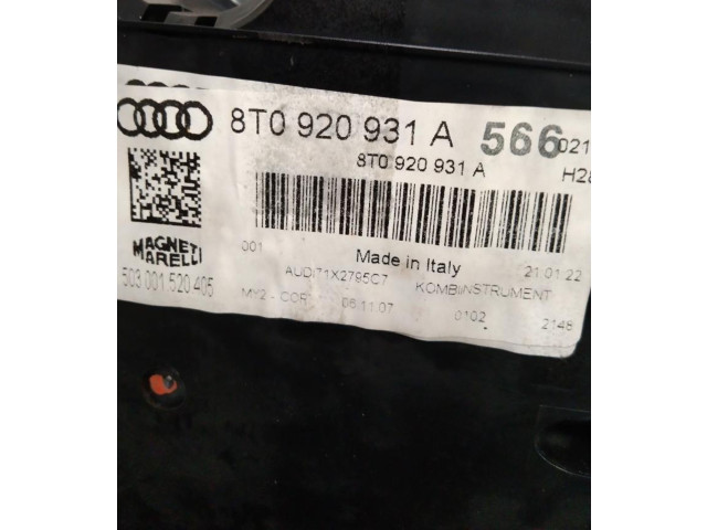 Přístrojová deska  Audi A5 8T 8F  8T0920931A  