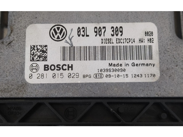 Řídící jednotka 03L907309, 0281015029   Volkswagen Passat Alltrack 2009