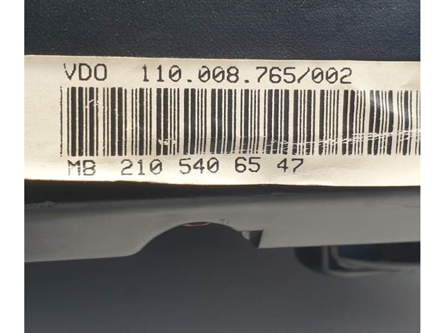 Přístrojová deska  Mercedes-Benz E W210 1999 2105406547  
