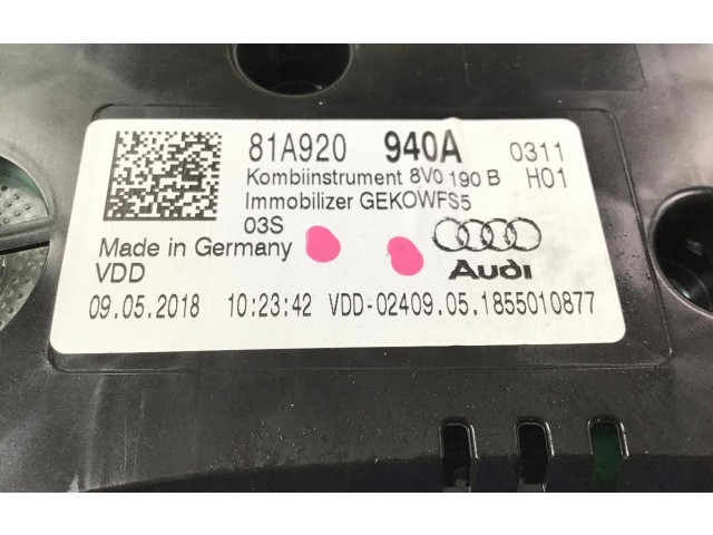 Панель приборов 81A920940A   Audi Q2 -       