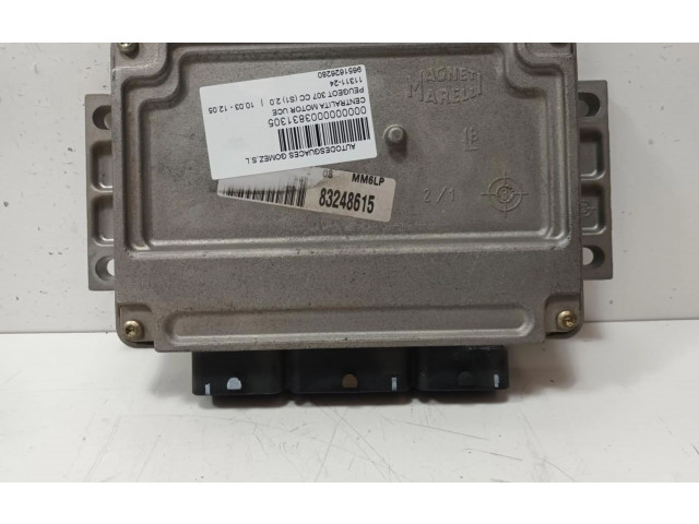 Блок управления двигателем ECU 9651626280   Peugeot 307 CC      