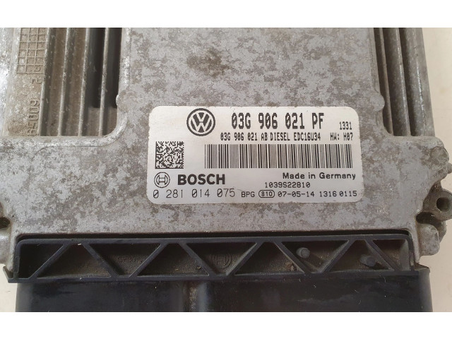 Řídící jednotka 03G906021PF   Volkswagen Caddy 2008