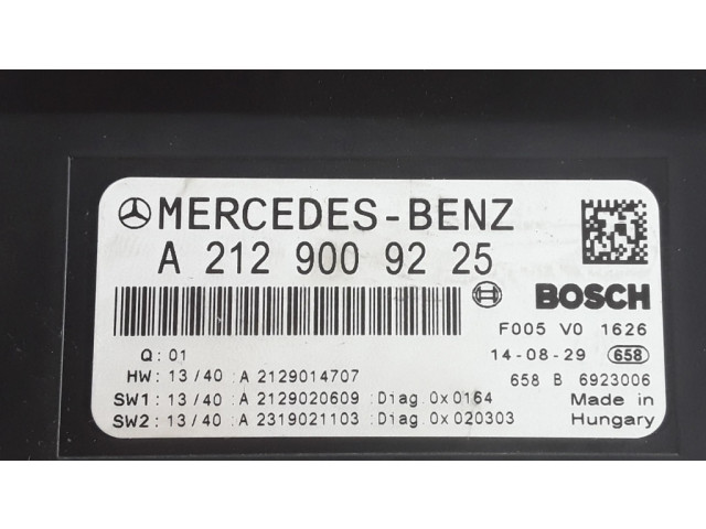 Блок предохранителей A2129009225, A2129014707   Mercedes-Benz E W212    