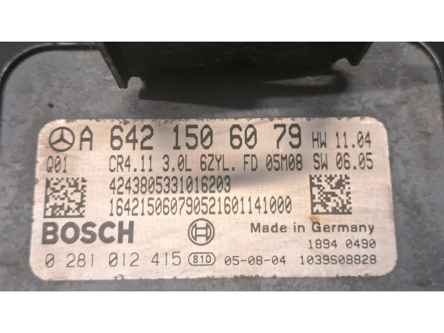 Řídící jednotka A6421506079, 0281012415   Mercedes-Benz ML W164 2006