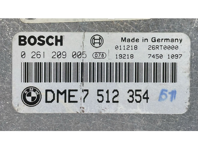 Řídící jednotka 0261209005, 0261209005   BMW 3 E46 2002