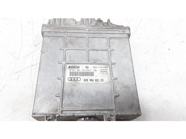 Блок управления двигателя 028906021EM, 0281001553   Audi A4 S4 B5 8D