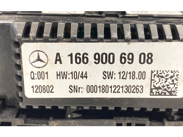 Блок управления климат-контролем A1669006908, 120802   Mercedes-Benz ML W166