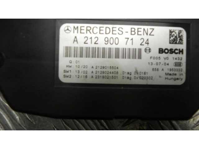 Блок предохранителей  A2129007124, G4934   Mercedes-Benz E W212    