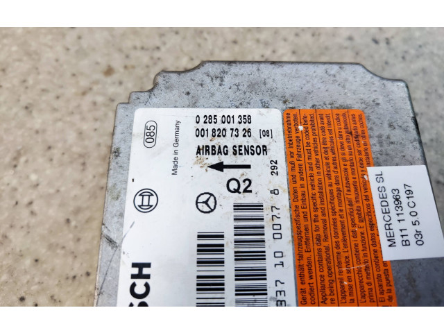 Блок подушек безопасности 0018207326, 0285001358   Mercedes-Benz SL R230