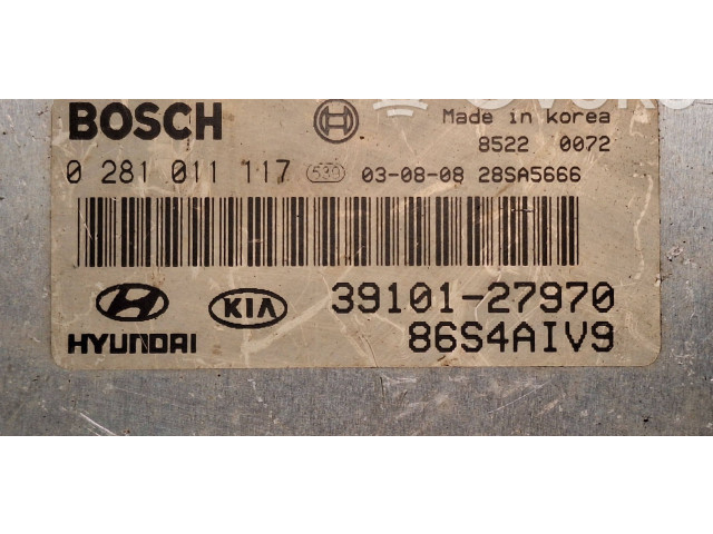 Řídící jednotka 0281011117, 86SAAIV9   Hyundai Santa Fe 2001