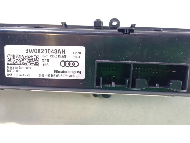 Блок управления климат-контролем 8W0820043AN, 5HB01347940   Audi A4 Allroad