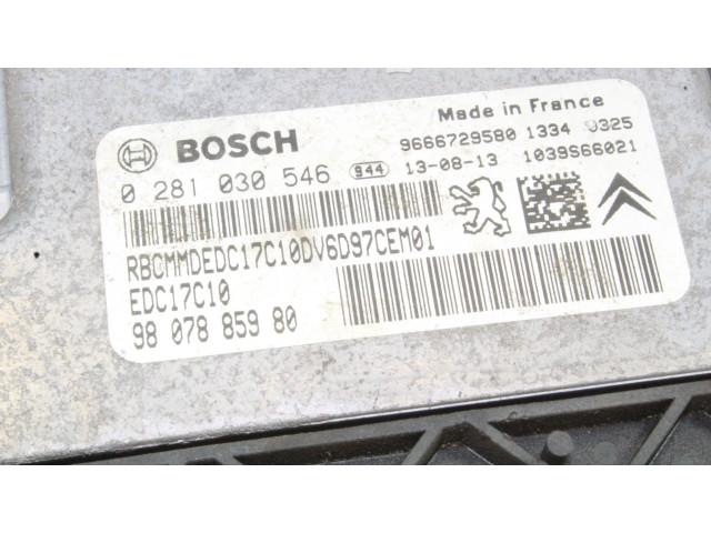 Řídící jednotka 9807885980, 9666729580   Peugeot 208 2013