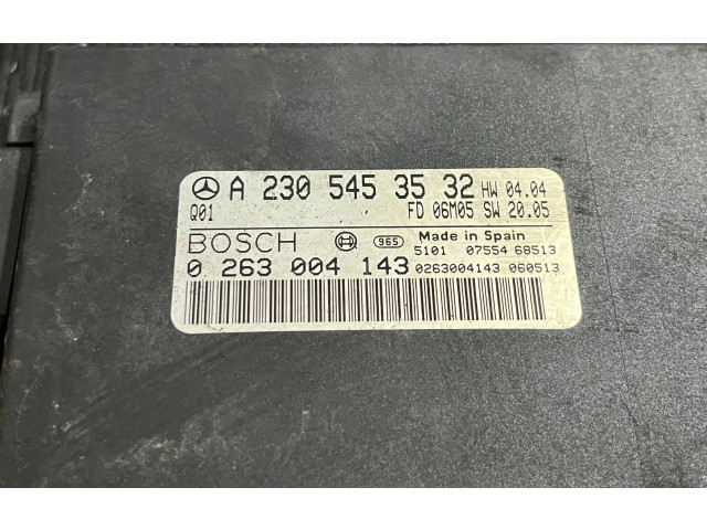 Блок управления коробкой передач A2305453532, 0263004143   Mercedes-Benz SL R230