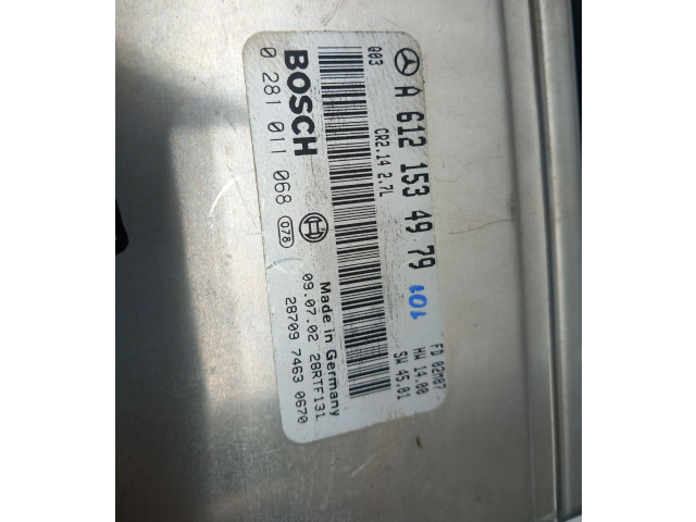 Řídící jednotka A6121534979, 6121534979   Mercedes-Benz CLK A209 C209 2004