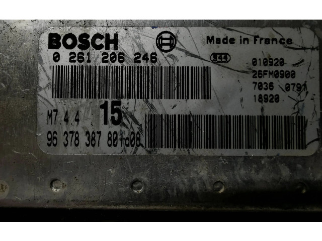 Řídící jednotka 9637838780, 0261206246   Peugeot 106 1996