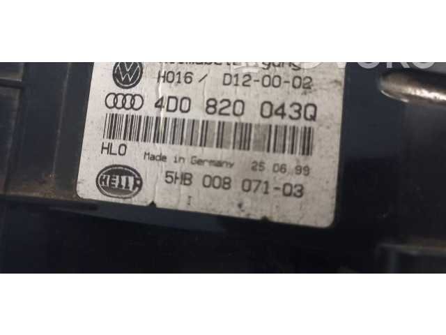 Блок управления климат-контролем 4D0820043Q   Audi A8 S8 D2 4D