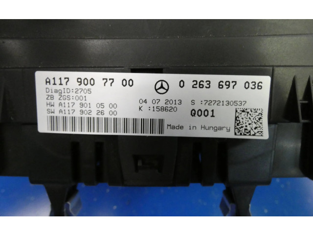 Панель приборов A1179007700, A1179010500   Mercedes-Benz CLA C117 X117 W117       