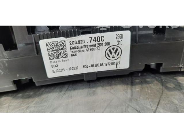 Панель приборов 2G920740C   Volkswagen Polo VI       