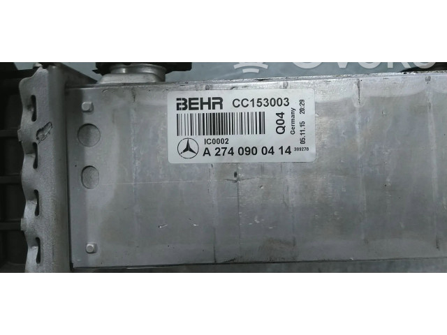 Радиатор интеркулера A2740900414   Mercedes-Benz C W205
