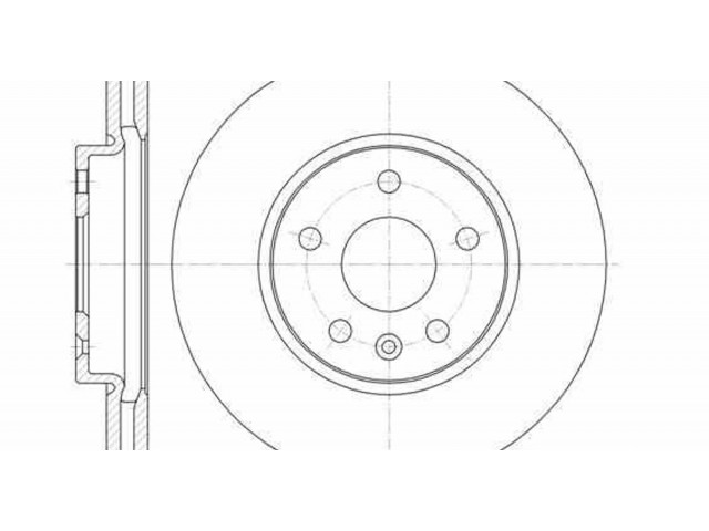 Передний тормозной диск       Chevrolet Aveo 1.2 569069, NUEVO  