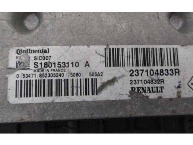Řídící jednotka 237104832R, 237104833R   Renault Megane III 2015