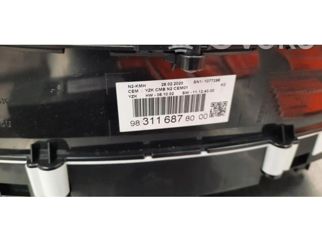 Přístrojová deska  Peugeot Expert 2020 9831168780  