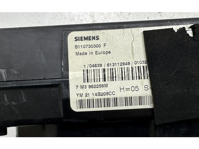 Блок предохранителей 7M3962258M, S110730300F   Ford Galaxy    