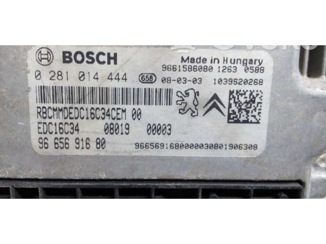 Řídící jednotka 9665691680, 0281014444   Peugeot Bipper 2008
