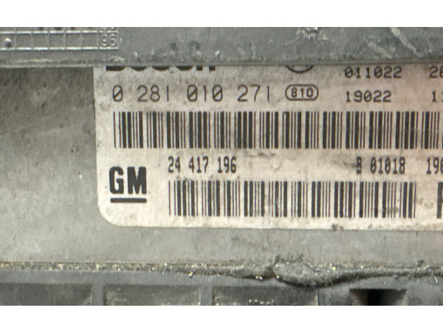 Řídící jednotka 0281010271, 24417196   Opel Vectra B 2002