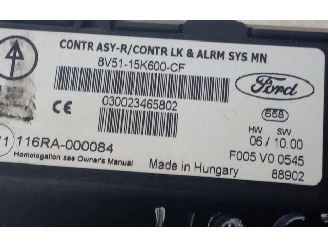   Pojistková skříňka 8V5115K600CF, 8V5115K600CF   Ford Fiesta 2009