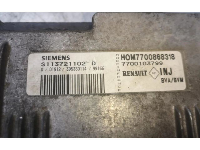 Řídící jednotka 7700103799   Renault Safrane 