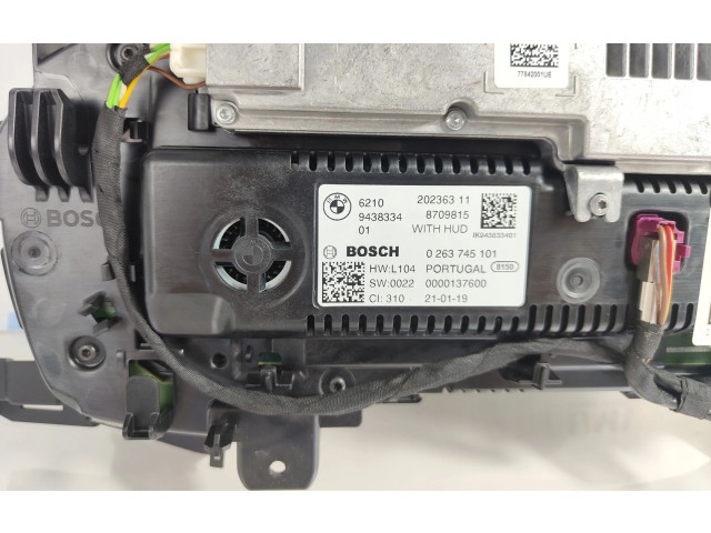 Přístrojová deska  BMW 3 G20 G21 2019 9438334  