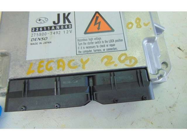Řídící jednotka 2758007492   Subaru Legacy 2008