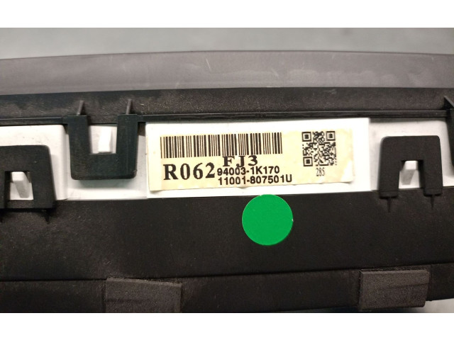 Панель приборов 940031K170, 11001807501UDNPE   Hyundai ix20       