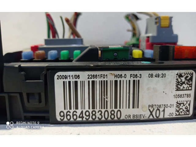   Pojistková skříňka 9664983080, 8HZ   Peugeot 207 2011