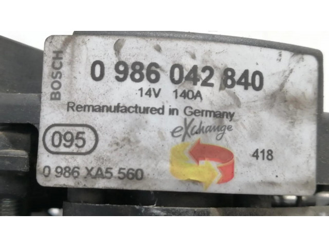 Генератор 0986042840, ALTERNADOR   Volvo XC70 2.4     