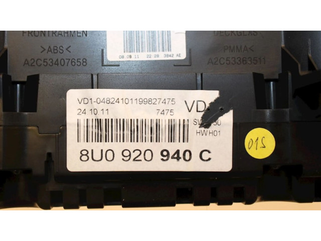 Přístrojová deska  Audi RS Q3 2013 8U0920940C, 8U0920940C  