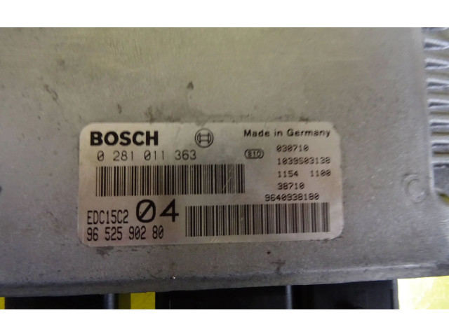 Řídící jednotka 0281011363, 9652590280   Peugeot 807 2003