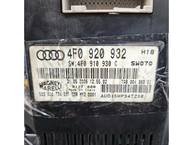 Панель приборов 4F0920932, 4F0910930C   Audi A6 Allroad C6       