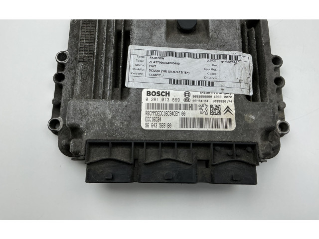 Řídící jednotka 0281013869, 0281013869   Fiat Scudo 2011