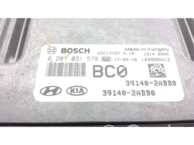 Блок управления 391402ABB0, 0281031578   Hyundai ix20