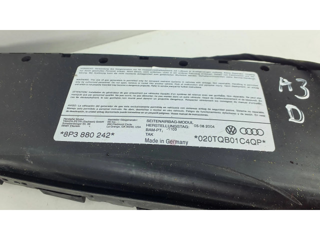 Подушка безопасности в сиденье 8P3880242, 020TWB01C4QP   Audi A3 S3 8P